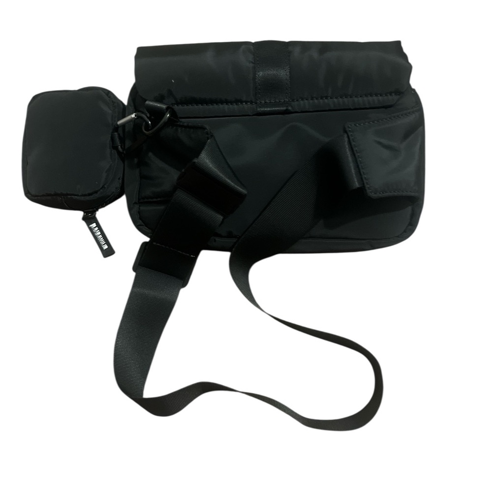 Wilo the Label Black Quilted Crossbody Waist Belt Bag with Adjustable Strap NWOT - Picture 2 of 8